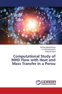 Computational Study of MHD Flow with Heat and Mass Transfer in a Porou