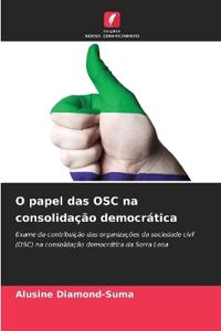 O papel das OSC na consolidação democrática