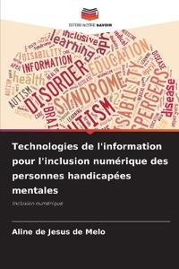 Technologies de l'information pour l'inclusion numérique des personnes handicapées mentales