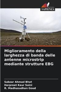 Miglioramento della larghezza di banda delle antenne microstrip mediante strutture EBG