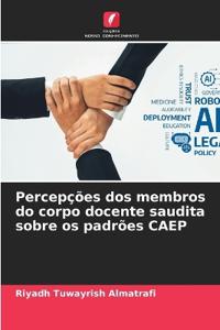 Percepções dos membros do corpo docente saudita sobre os padrões CAEP
