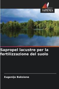 Sapropel lacustre per la fertilizzazione del suolo