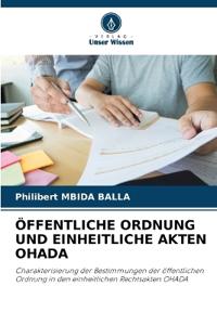 Öffentliche Ordnung Und Einheitliche Akten Ohada