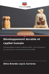 Développement durable et capital humain