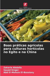 Boas práticas agrícolas para culturas hortícolas no Egito e na China