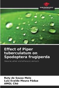 Effect of Piper tuberculatum on Spodoptera frugiperda