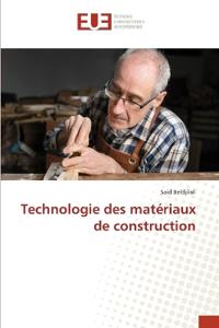Technologie des matériaux de construction