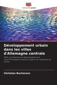 Développement urbain dans les villes d'Allemagne centrale