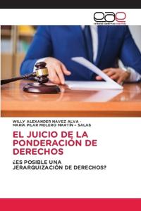 EL JUICIO DE LA PONDERACIÓN DE DERECHOS