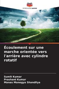 Écoulement sur une marche orientée vers l'arrière avec cylindre rotatif