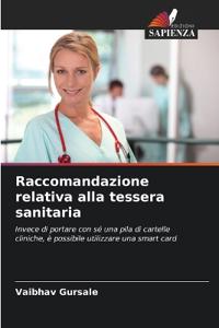 Raccomandazione relativa alla tessera sanitaria