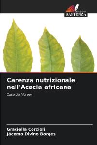 Carenza nutrizionale nell'Acacia africana