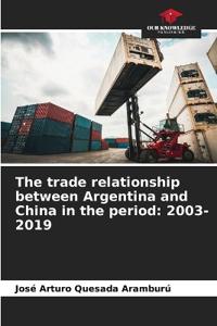 The trade relationship between Argentina and China in the period
