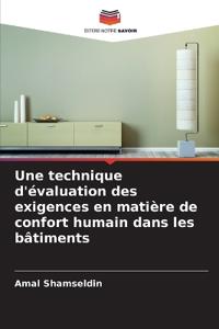 Une technique d'évaluation des exigences en matière de confort humain dans les bâtiments