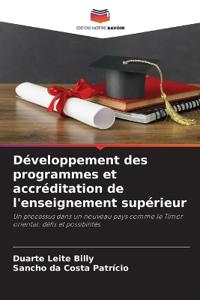 Développement des programmes et accréditation de l'enseignement supérieur