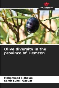 Olive diversity in the province of Tlemcen