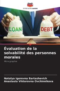 Évaluation de la solvabilité des personnes morales