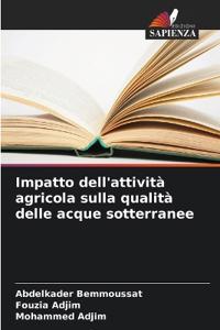 Impatto dell'attività agricola sulla qualità delle acque sotterranee