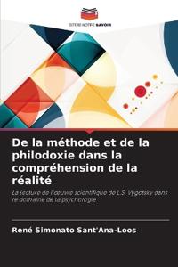 De la méthode et de la philodoxie dans la compréhension de la réalité