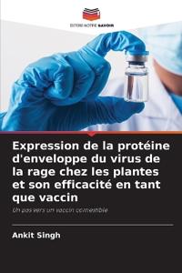Expression de la protéine d'enveloppe du virus de la rage chez les plantes et son efficacité en tant que vaccin