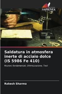 Saldatura in atmosfera inerte di acciaio dolce (IS 5986 Fe 410)