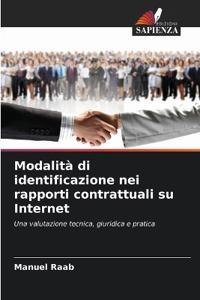 Modalità di identificazione nei rapporti contrattuali su Internet