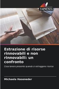 Estrazione di risorse rinnovabili e non rinnovabili: un confronto