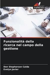 Funzionalità della ricerca nel campo della gestione