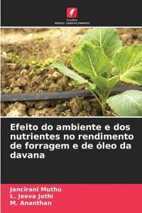 Efeito do ambiente e dos nutrientes no rendimento de forragem e de óleo da davana