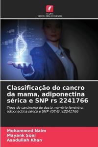 Classificação do cancro da mama, adiponectina sérica e SNP rs 2241766