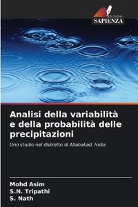 Analisi della variabilità e della probabilità delle precipitazioni