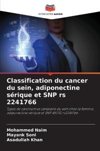 Classification du cancer du sein, adiponectine sérique et SNP rs 2241766