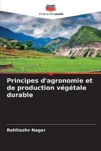 Principes d'agronomie et de production végétale durable