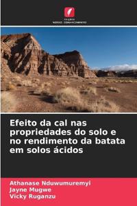 Efeito da cal nas propriedades do solo e no rendimento da batata em solos ácidos