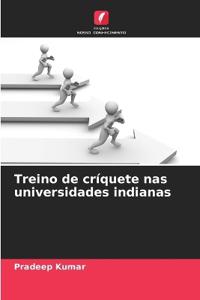 Treino de críquete nas universidades indianas