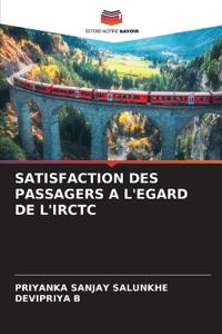 SATISFACTION DES PASSAGERS A L'EGARD DE L'IRCTC