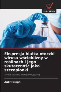 Ekspresja bialka otoczki wirusa wścieklizny w roślinach i jego skutecznośc jako szczepionki