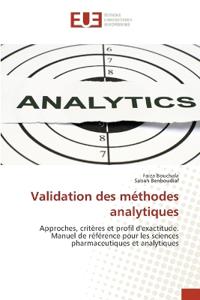 Validation des méthodes analytiques