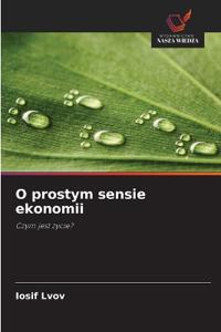 O prostym sensie ekonomii