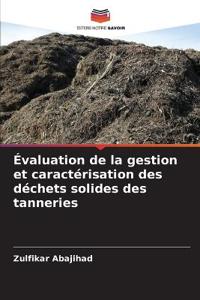 Évaluation de la gestion et caractérisation des déchets solides des tanneries