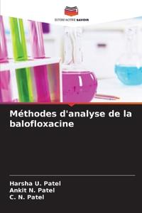 Méthodes d'analyse de la balofloxacine