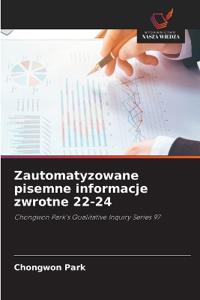 Zautomatyzowane pisemne informacje zwrotne 22-24