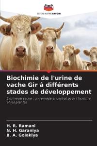 Biochimie de l'urine de vache Gir à différents stades de développement