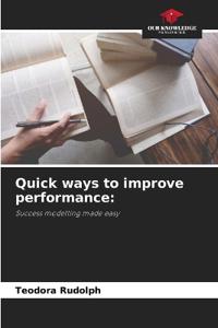 Quick ways to improve performance