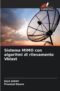 Sistema MIMO con algoritmi di rilevamento Vblast