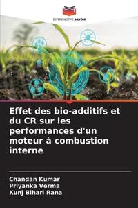 Effet des bio-additifs et du CR sur les performances d'un moteur à combustion interne