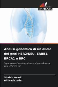 Analisi genomica di un allele dei geni HER2/NEU, ERBB1, BRCA1 e BRC