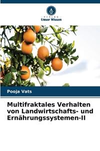 Multifraktales Verhalten von Landwirtschafts- und Ernährungssystemen-II
