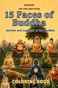 15 Faces of Buddha Coloring Book