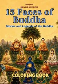 15 Faces of Buddha Coloring Book